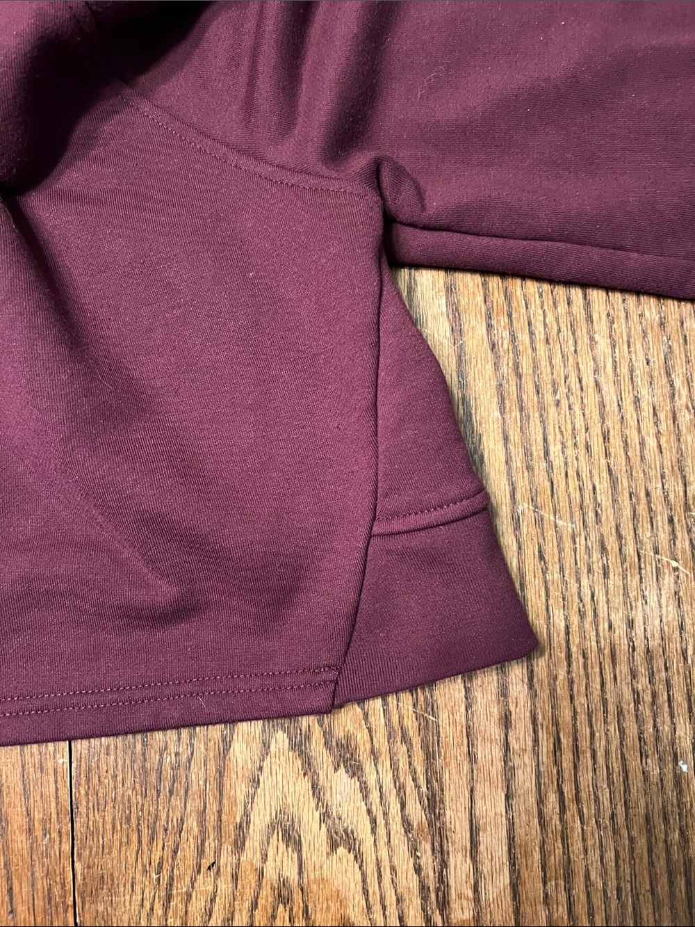 Athleta Steady State Wine Cropped Hooded Sweatshirt - Picture 9 of 9